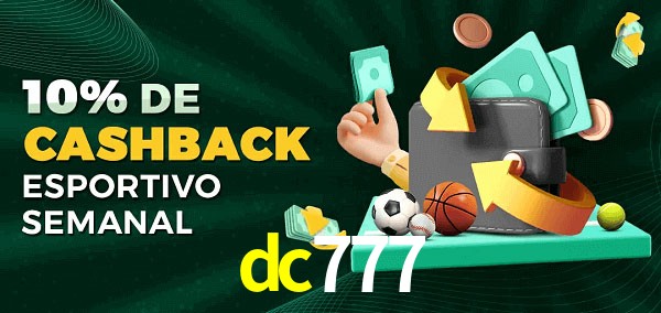 10% de bônus de cashback na dc777