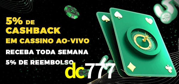 Promoções do cassino ao Vivo dc777